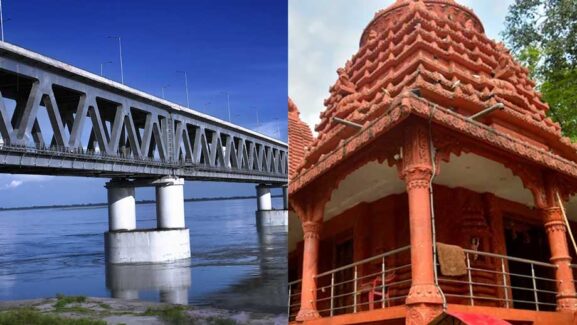 Bogibeel Bridge sunset, Malinithan ruins are top Tourist attraction in Silapathar